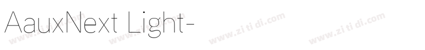AauxNext Light字体转换